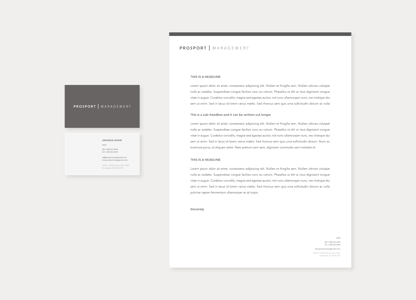 Prosport Management Brand Applications